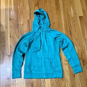 90 Degree By Reflex Teal Cowl Neck Sweater